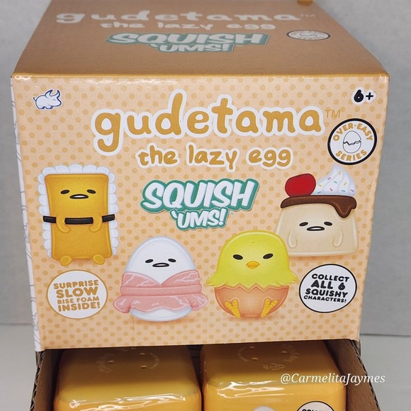 GUDETAMA 🍳 Lazy Egg Mystery Squishums Over Easy Series Surprise Squishy - Picture 8 of 9